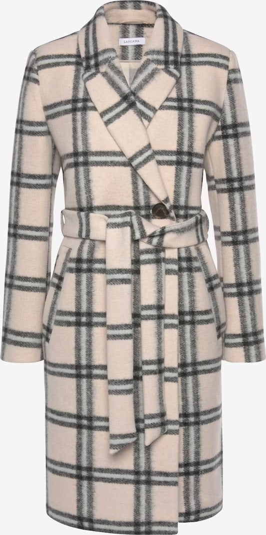Women's Check Coat by Lascana Women's Check Coat by Lascana